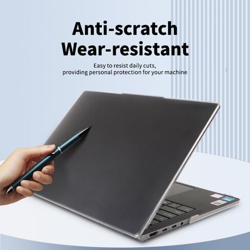 Laptop Case Set for 2026/2025 IdeaPad Slim 5a / 5i (14", Gen 10/11) Scratch-Resistant & Drop-Resistant Hard Shell Frosted Transparent​ Protective Cover + Keyboard Cover + Screen Film in Kuwait