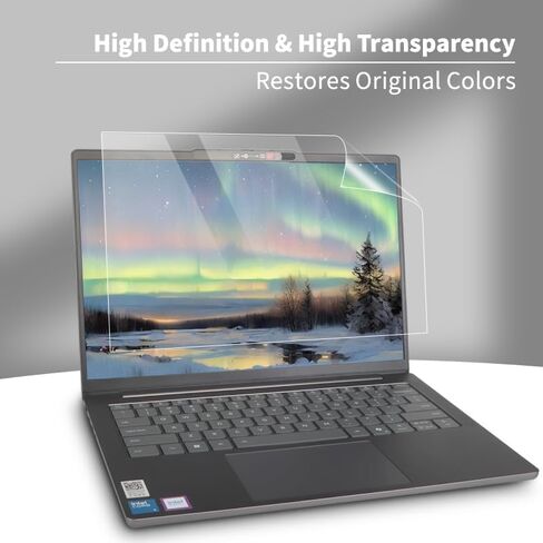 Laptop Case Set for 2026/2025 IdeaPad Slim 5a / 5i (14", Gen 10/11) Scratch-Resistant & Drop-Resistant Hard Shell Frosted Transparent​ Protective Cover + Keyboard Cover + Screen Film in Kuwait