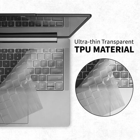 Laptop Case Set for 2026/2025 IdeaPad Slim 5a / 5i (14", Gen 10/11) Scratch-Resistant & Drop-Resistant Hard Shell Frosted Transparent​ Protective Cover + Keyboard Cover + Screen Film in Kuwait