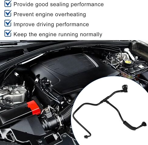 LR091813 Overflow Reservoir Hose Fit for Jaguar F-Pace 2017-2021 for Land Rover Range Rover Velar 2018-2021 Coolant Return Water Pipe in Saudi Arabia