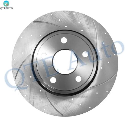مجموعة PM Auto مكونة من 12 دوارات قرص فرامل أمامية وخلفية 330 مم محفورة - طقم وسادة فرامل سيراميك بديلة لسيارة جيب جراند شيروكي 2011-2020 in Saudi Arabia