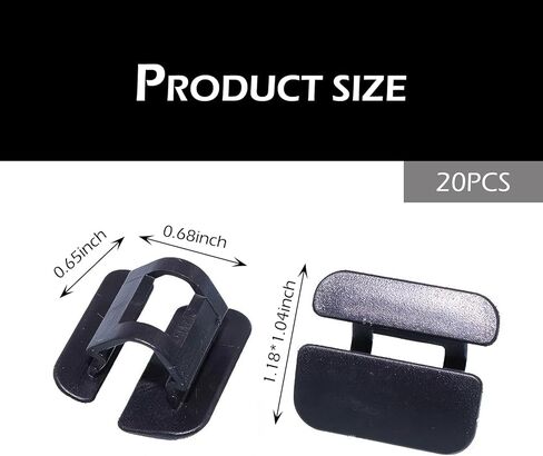 20 قطعة من مشبك عزل غطاء محرك السيارة من فولفو، مشبك حماية من النايلون لدرع الرادياتير، رقم OEM. 9182822، متوافق مع فولفو كروس كانتري S70 S80 S90 V50 V60 V60 كروس كانتري V70 V90 V90 (أسود) in Kuwait