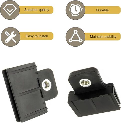 قطعتان من مشابك القنوات الزجاجية لباب نافذة السيارة، قطعة واحدة لتثبيت فتحة النافذة الأمامية للرفع السلس، دعامة منظم رفع الزجاج، مجموعة إصلاح الهيكل المستقر العالمي للسيارات (أسود) in Kuwait