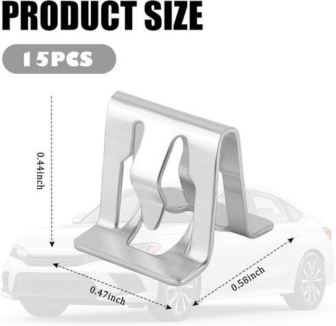 15PCS Car Retainer Clips,Metal Interior Car Trim Clips Replacement OEM#11519432,11588650,11588374,Automotive Fasteners Compatible with GMC Yukon/Sierra & Buick Enclave/Encore in Kuwait