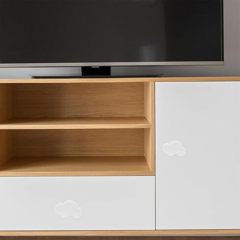 Luxshiny 6pcs Cartoon White Cloud Drawer Handles Soft Rubber Cabinet Knobs for ’s Dresser, Cute Kitchen and Closet Pulls, Nursery Room Hardware Accessories in Kuwait