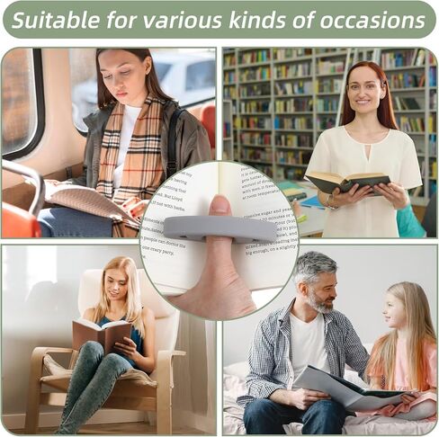 3Pcs Silicone Thumb Book Page Holder for Reading, Non-Slip Book Opener Holder for Books Accessories for Reading Lovers, Books Opener Holders for Readers Bookworm Bookmarks in Kuwait