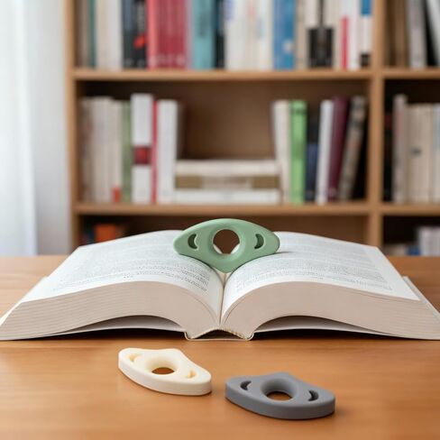 3Pcs Silicone Thumb Book Page Holder for Reading, Non-Slip Book Opener Holder for Books Accessories for Reading Lovers, Books Opener Holders for Readers Bookworm Bookmarks in Kuwait