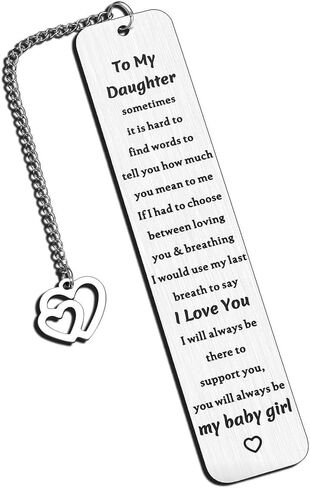 to My Daughter Bookmark Gifts from Mom Dad Inspirational Encouragement Gift Bookmarks for Daughter Book Reading Lovers Gifts for Daughter Daughters Christmas Birthday Gift in Saudi Arabia