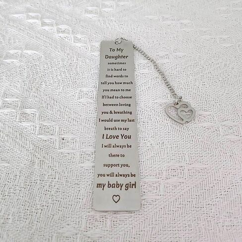 to My Daughter Bookmark Gifts from Mom Dad Inspirational Encouragement Gift Bookmarks for Daughter Book Reading Lovers Gifts for Daughter Daughters Christmas Birthday Gift in Saudi Arabia