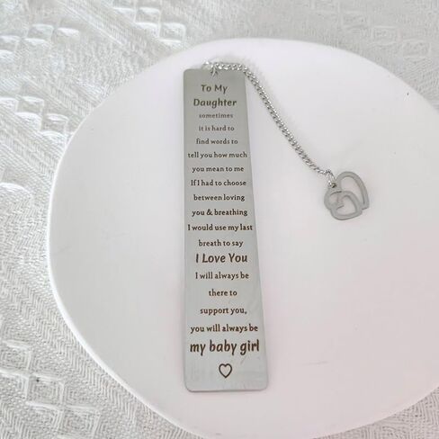 to My Daughter Bookmark Gifts from Mom Dad Inspirational Encouragement Gift Bookmarks for Daughter Book Reading Lovers Gifts for Daughter Daughters Christmas Birthday Gift in Saudi Arabia