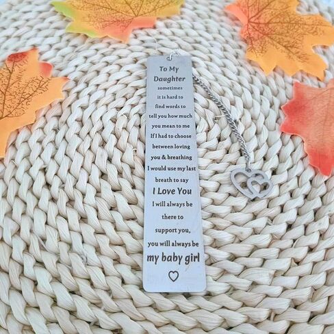 to My Daughter Bookmark Gifts from Mom Dad Inspirational Encouragement Gift Bookmarks for Daughter Book Reading Lovers Gifts for Daughter Daughters Christmas Birthday Gift in Saudi Arabia