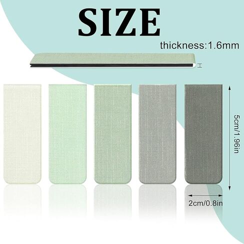 15 Pieces Bookmark, Magnetic Bookmarks for Women, Men, Book Lovers, Page Markers for Students Teachers Reading (Misty, Ocean, Emerald) in Saudi Arabia