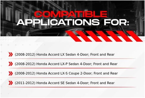 R1 Concepts Front and Rear Brakes and Rotors| Hardware Included| Front and Rear Ceramic Brake Pads and Rotors Kit| Fits 2008-2012 Honda Accord in Saudi Arabia