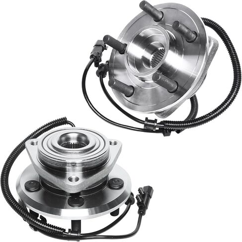 Detroit Axle - Front Wheel Bearing Hubs Kit for Jeep 2008-2012 Liberty 2007-2011 Dodge Nitro, 2 Wheel Hub Bearings Assembly 2 Lower Ball Joints 2 Outer Tie Rod Ends 2009 2010 Replacement in Saudi Arabia