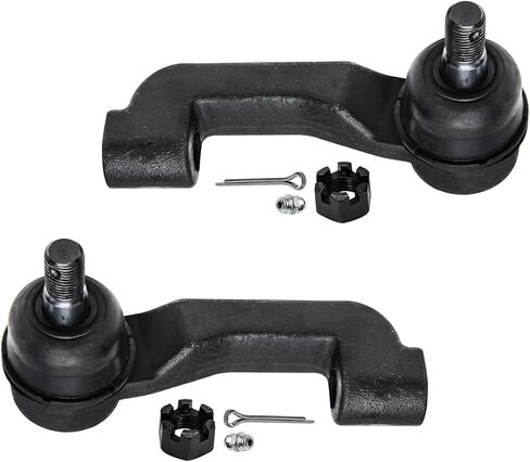 Detroit Axle - Front Wheel Bearing Hubs Kit for Jeep 2008-2012 Liberty 2007-2011 Dodge Nitro, 2 Wheel Hub Bearings Assembly 2 Lower Ball Joints 2 Outer Tie Rod Ends 2009 2010 Replacement in Saudi Arabia