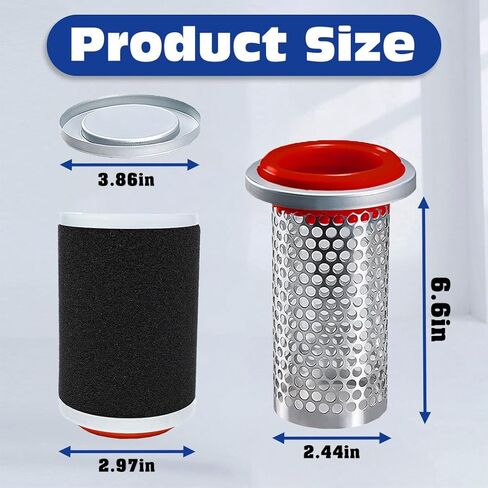 5UH-E4458-00-00 Air Filter and Guide Cage Cap Fit for Yamaha Grizzly 350 400 450 Bruin 350 Wolverine 350 450 Kodiak 400 450 in Kuwait