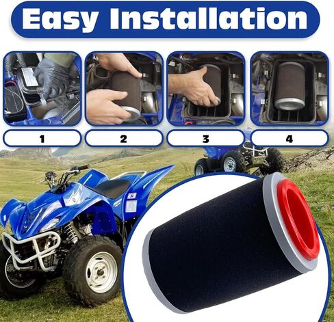 5UH-E4458-00-00 Air Filter and Guide Cage Cap Fit for Yamaha Grizzly 350 400 450 Bruin 350 Wolverine 350 450 Kodiak 400 450 in Kuwait