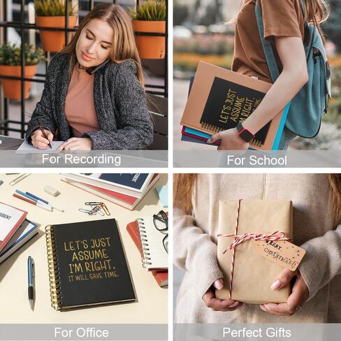 Let's Just Assume I'm Right It Will Save Time Spiral Notebook, Funny Sarcastic Work Notebook for Coworker Boss Adults, Funny Boss Gifts Promotion Gifts for Women Men Manager Colleague Employee in Kuwait