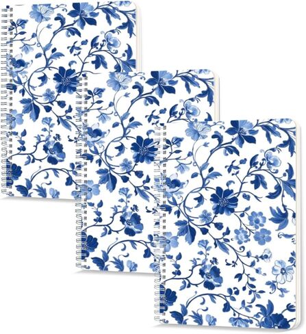Lined Spiral Journal Notebook,100 Pages,3 Pack,5.71x 8.26 inches College Ruled Paper Double-Wire Spiral Notebook for Study and Notes - Leopard Pattern in Saudi Arabia