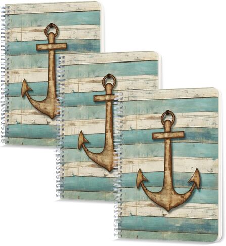 Lined Spiral Journal Notebook,100 Pages,3 Pack,5.71x 8.26 inches College Ruled Paper Double-Wire Spiral Notebook for Study and Notes - Leopard Pattern in Saudi Arabia