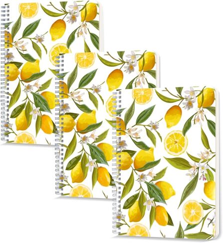 Lined Spiral Journal Notebook,100 Pages,3 Pack,5.71x 8.26 inches College Ruled Paper Double-Wire Spiral Notebook for Study and Notes - Leopard Pattern in Saudi Arabia