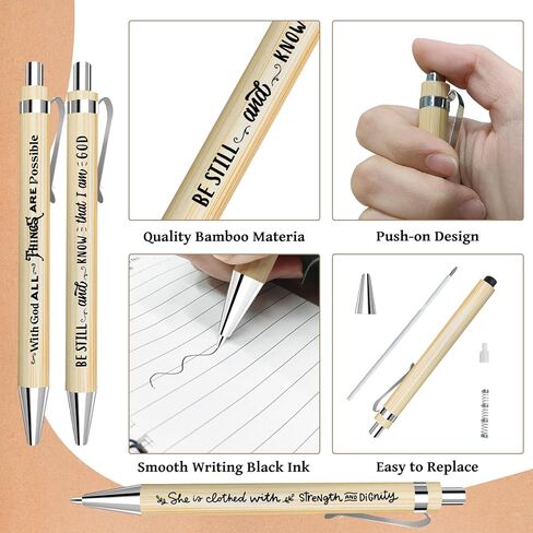 90 Pcs/30 Set Christian Spiral Notebooks Bulk with Ballpoint Pen and Bookmark; Small Prayer Journal Notebook; Christian Gifts for Church Members, Bible Study Groups & Church Families in Kuwait