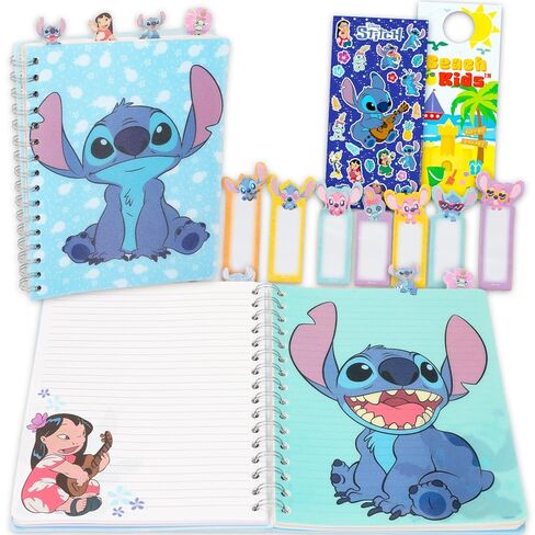 Disney Stitch Tabbed Journal Set - Bundle with Notebook with Tab Dividers Plus Stickers, Sticky Tabs, More for Kids, Adults | Lilo and Stitch Journal Notebook Stationery Pack in Saudi Arabia