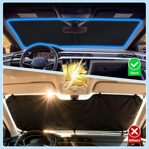 Windshield Sunshade for Mazda CX-30 2019-2026, Foldable Front Windshield Sun Cover with Steering Wheel Shade, UV Heat Reflective Car Sun Visor to Keep Interior Cool in Saudi Arabia