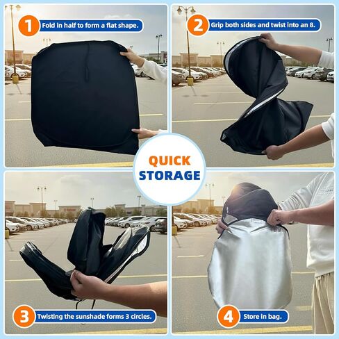 Windshield Sunshade for Mazda CX-30 2019-2026, Foldable Front Windshield Sun Cover with Steering Wheel Shade, UV Heat Reflective Car Sun Visor to Keep Interior Cool in Saudi Arabia