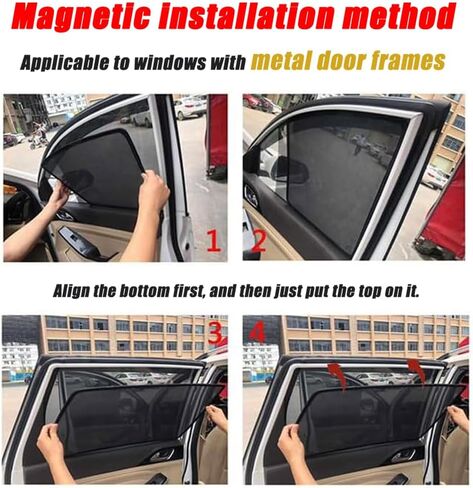 Car Sun Shade for Honda CRV 6th Generation 2023-2025, Magnetic, 2 Rear Windows in Saudi Arabia