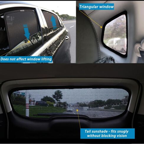 Car Sun Shade for Honda CRV 6th Generation 2023-2025, Magnetic, 2 Rear Windows in Saudi Arabia