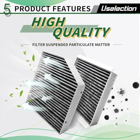 Cabin & Engine Air Filter with Activated Carbon Set for 2020-2024 Mercedes GLE350, GLE450, GLE580, GLS450, GLS580, GLE53 AMG,Select Models, Replaces 1678350200, A1678350400, CU19014, WP10707, WP10544 in Kuwait