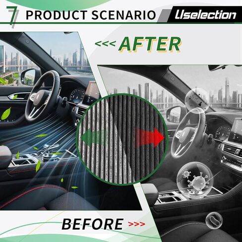 Cabin & Engine Air Filter with Activated Carbon Set for 2020-2024 Mercedes GLE350, GLE450, GLE580, GLS450, GLS580, GLE53 AMG,Select Models, Replaces 1678350200, A1678350400, CU19014, WP10707, WP10544 in Kuwait