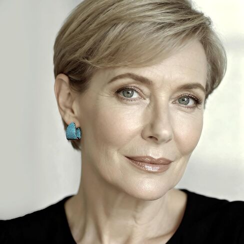 أقراط دائرية مكتنزة للنساء باللون الأزرق مجوهرات عصرية عصرية in Kuwait