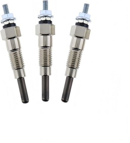 3Pcs Diesel Glow Plug YA-119717-77801 119717-77801 Compatible with Yanmar 4TNE92 4TNE98 4TNV76 3YM30 3TN75 3TN66 3TN82,Komatsu 2D70E 3D76E 4D92E(3-pack) in Saudi Arabia