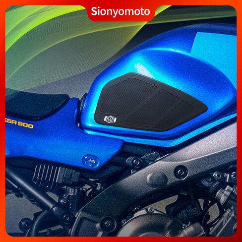 مجموعة ملصقات واقية لخزان الوقود متوافقة مع XSR900 XSR-900 2022 2023 - مجموعة حماية مضادة للانزلاق، أسود | 3 قطع in Kuwait