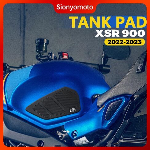مجموعة ملصقات واقية لخزان الوقود متوافقة مع XSR900 XSR-900 2022 2023 - مجموعة حماية مضادة للانزلاق، أسود | 3 قطع in Kuwait