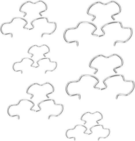 18 PCS Transmission Line Clips, 800-801 Quick Connector Retaining Clips, 3 Sizes 6-3/8'' 6-1/2'' 6-5/8'' Transmission Radiator Hose Retaining Clip Replacement, Universal for Most Cars (Silver) in Kuwait