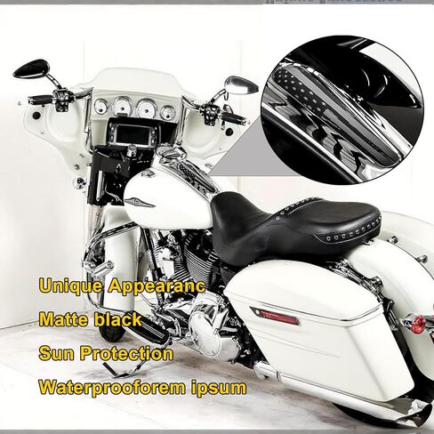 Black and White American Flag Metal Dash Panel Console Insert Fits Harley Davidson 2010-2020 Road Glides and 2008-2020 Street Glides in Kuwait
