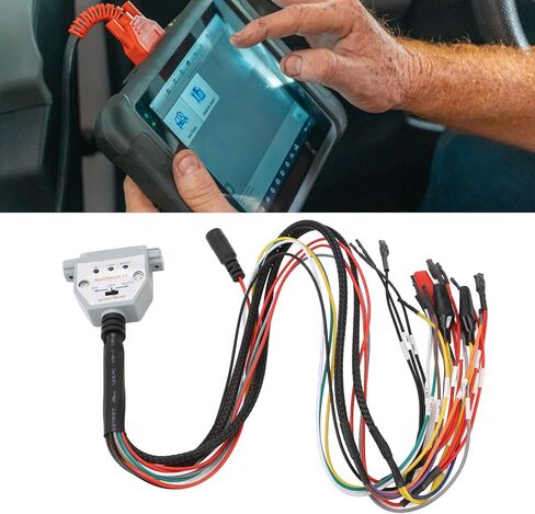 Qiilu 3 LED Lights Boot Bench Cable for SM2 PRO J2534 VCI, DB25 Cable with Switch, ECU Bench Pinout, Read Write ECU in Saudi Arabia