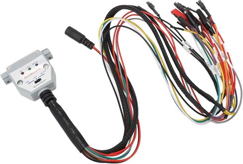 Qiilu 3 LED Lights Boot Bench Cable for SM2 PRO J2534 VCI, DB25 Cable with Switch, ECU Bench Pinout, Read Write ECU in Saudi Arabia