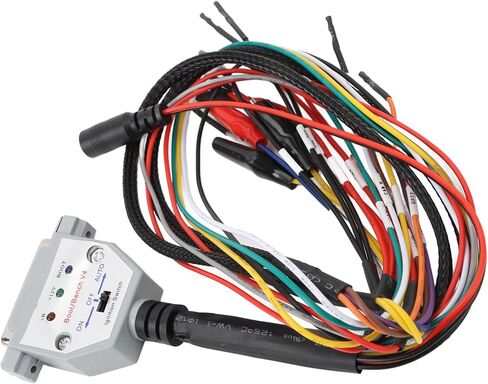 Qiilu 3 LED Lights Boot Bench Cable for SM2 PRO J2534 VCI, DB25 Cable with Switch, ECU Bench Pinout, Read Write ECU in Saudi Arabia