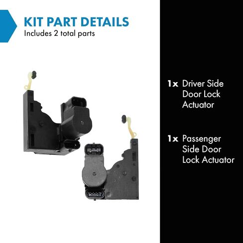 TRQ 2pc Power Door Lock Actuator Set LH RH Sides Compatible with Chevy GMC Pontiac Olds in Saudi Arabia