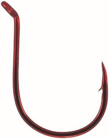 خطاف إسقاط مزدوج واسع النطاق من Mustad Ultra Point KVD (عبوة من 5 قطع)، أحمر، مقاس 2/0 in Saudi Arabia