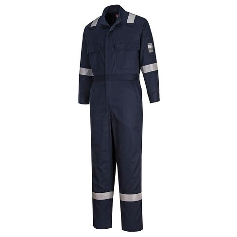 Portwest FR504 Women's FR Coveralls - Bizflame 88/12 Reflective Flame Resistant Safety Workwear Coveralls Navy, Small in Kuwait