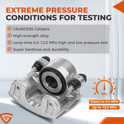 مجموعة فرجار فرامل القرص الأمامي مناسبة لسيارة Jeep Wrangler 1990-2006، Cherokee 1990-2001، Grand Cherokee 1993-1998، Comanche 1990-1992، السائق الأمامي وجانب الركاب، يستبدل #18-B4339، 18-B4340 in Kuwait