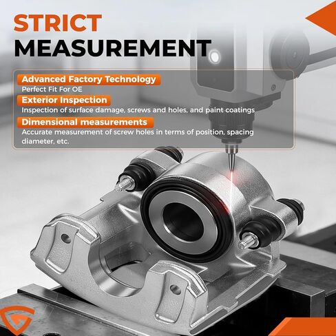 مجموعة فرجار فرامل القرص الأمامي مناسبة لسيارة Jeep Wrangler 1990-2006، Cherokee 1990-2001، Grand Cherokee 1993-1998، Comanche 1990-1992، السائق الأمامي وجانب الركاب، يستبدل #18-B4339، 18-B4340 in Kuwait
