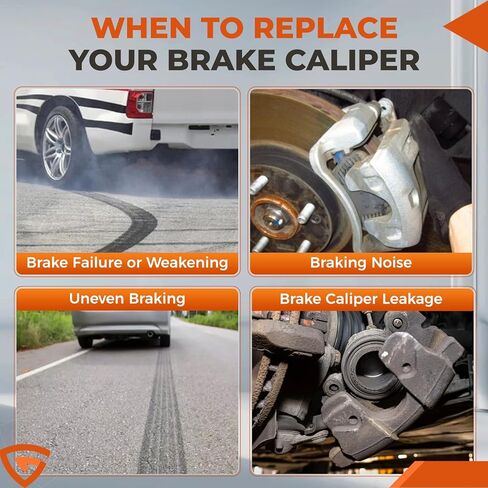 مجموعة فرجار فرامل القرص الأمامي مناسبة لسيارة Jeep Wrangler 1990-2006، Cherokee 1990-2001، Grand Cherokee 1993-1998، Comanche 1990-1992، السائق الأمامي وجانب الركاب، يستبدل #18-B4339، 18-B4340 in Kuwait