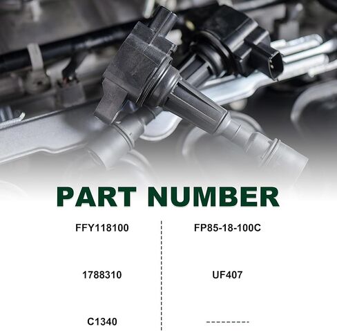 Set Of 2 Ignition Coil compatible with 01-03 Mazda Protege 2.0L FFY1-18-100 JMD299 in Kuwait