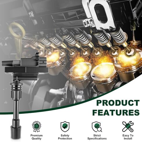 Set Of 2 Ignition Coil compatible with 01-03 Mazda Protege 2.0L FFY1-18-100 JMD299 in Kuwait